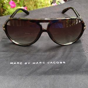 Marc by Marc Jacobs Aviator Sunglasses Dark Brown